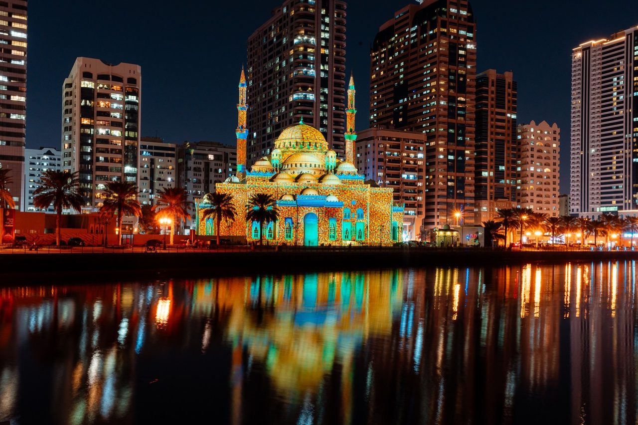 Cool reflection on the lagoon
