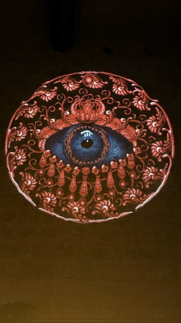 Ornate evil-eye projection