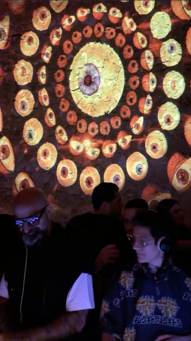 Eye mandala projection