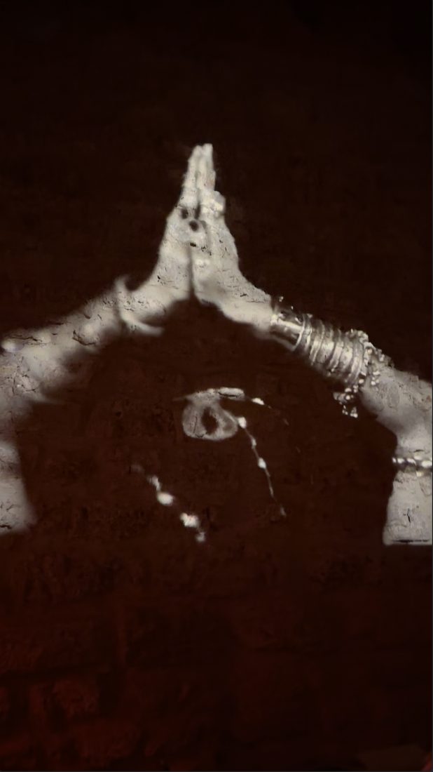 Sacred hands projection