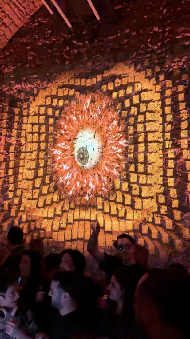 Sunburst projection on the vault