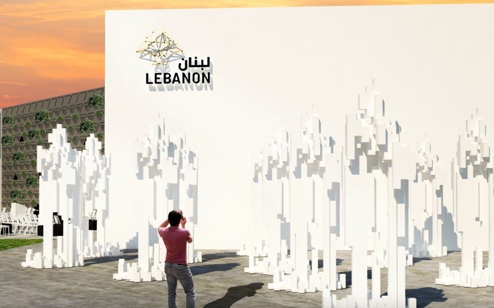 Concept render of the pavilion with the bristle wall