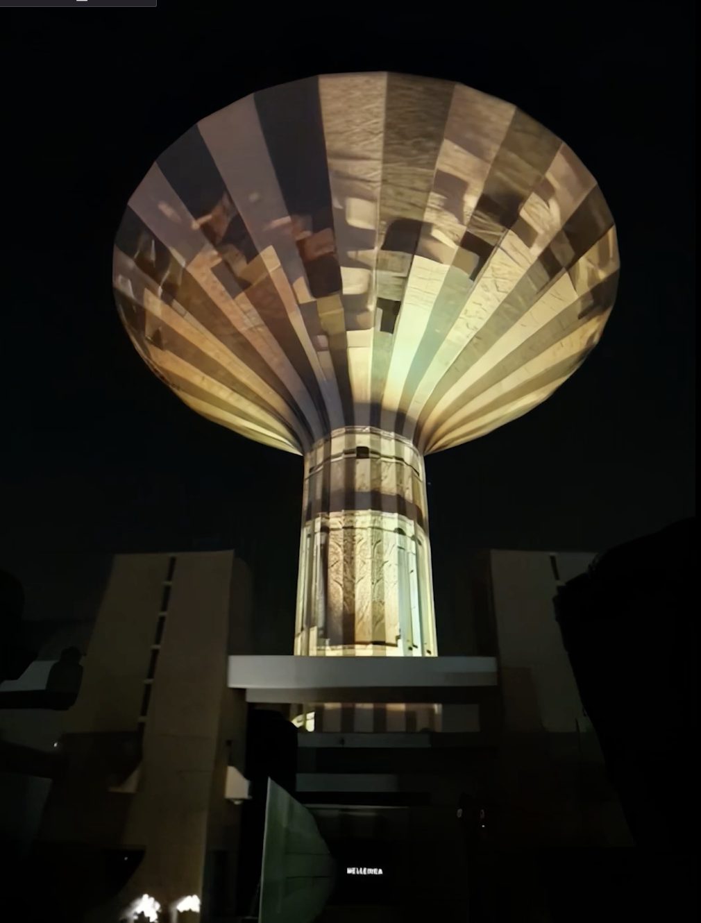 Water tower radial content