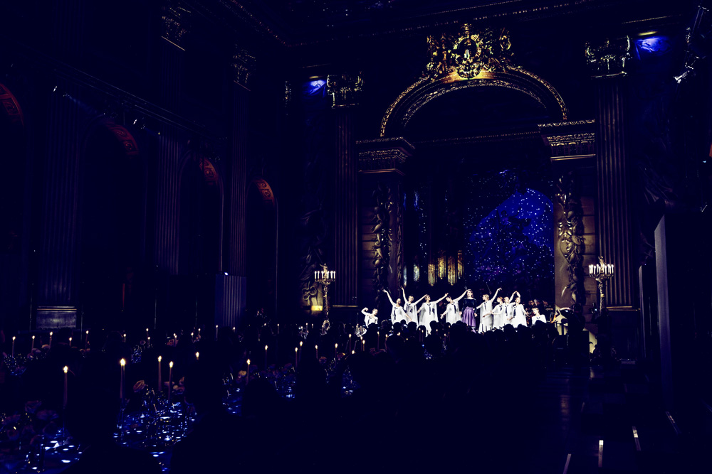 Ballet on stage under the West Wall