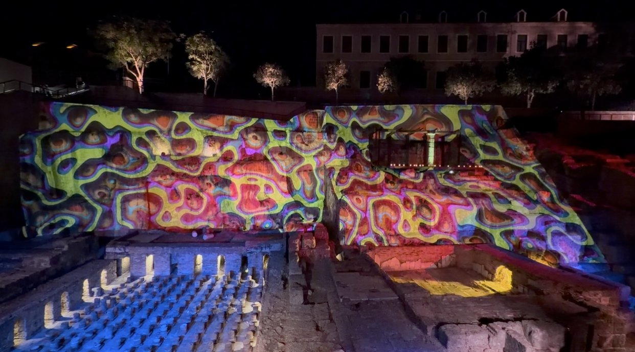 Roman Baths — swirl projection